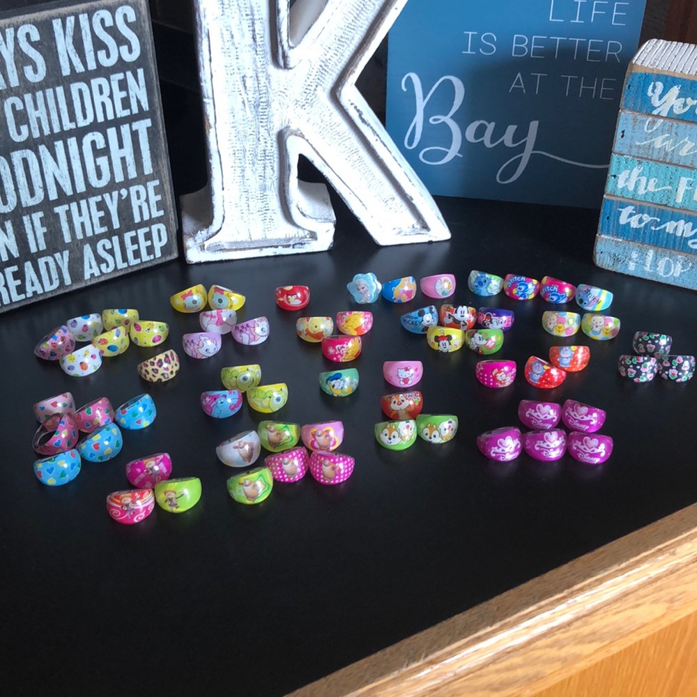 ALL Kids Acrylic Rings, as shown